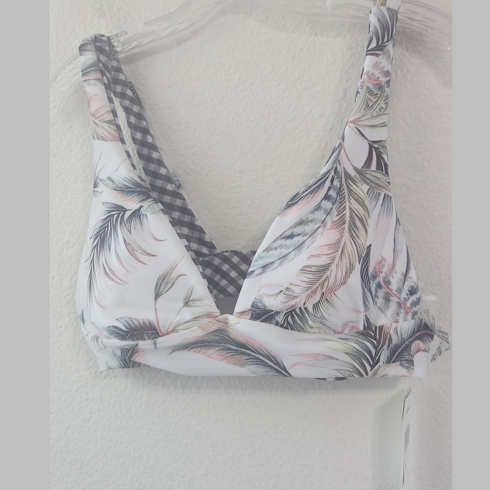 Raisins NWT Reversible Bikini Top Size Large